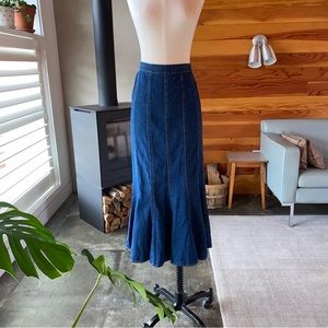 Beautiful Studio West Long Denim Skirt